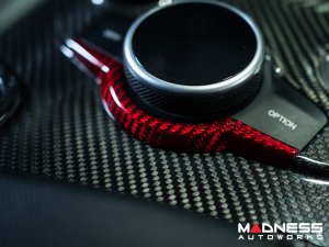 Alfa Romeo Giulia Center Console Frame Trim - Carbon Fiber - Red Candy - Pre '20 Models Alfa Romeo Giulia Center Console Frame Trim - Carbon Fiber - Red Candy - Pre '20 Models